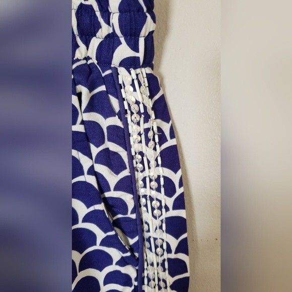 Anthropologie Women's Blue Jogger Pant with Beading Size Small - Picture 7 of 13